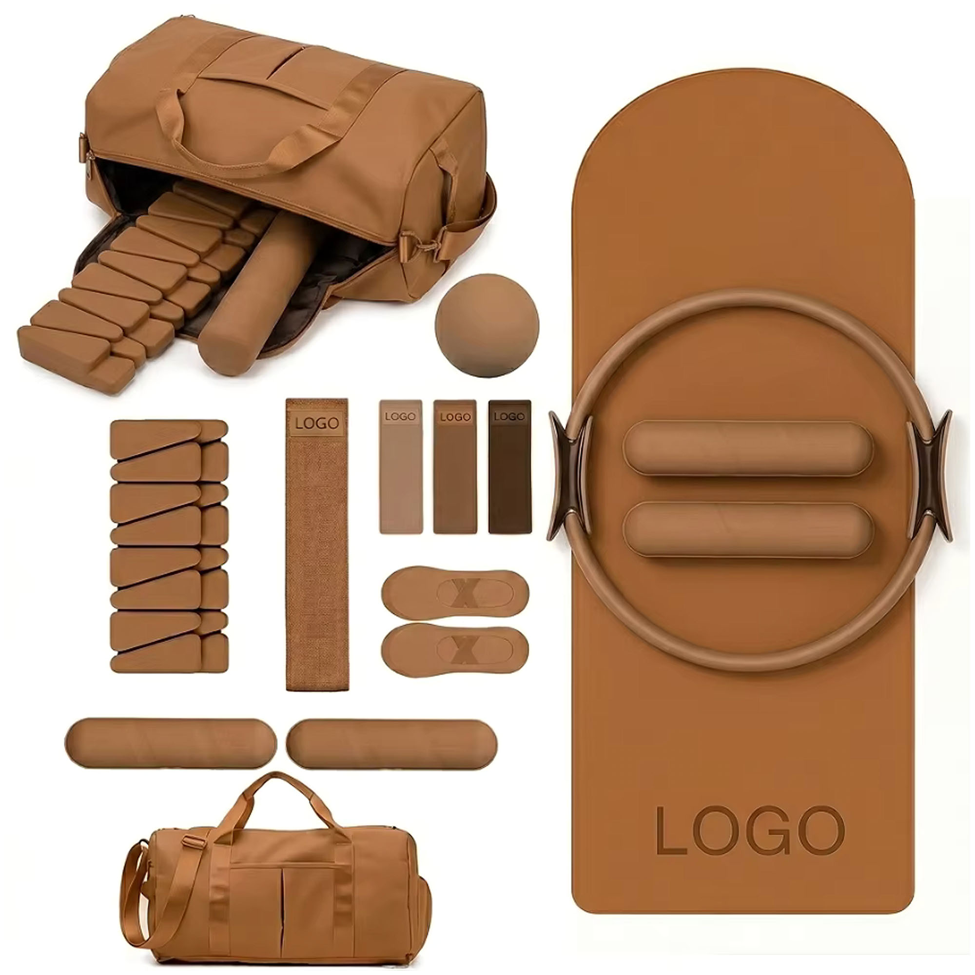 Yoga Fitness Band - Kit de fitness personnalisé avec logo