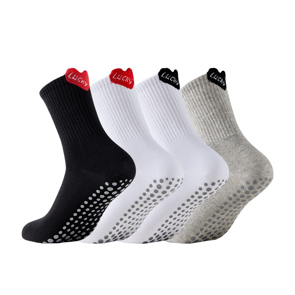 Yoga Fitness Training - Chaussettes de sport mi-mollet pour femmes,