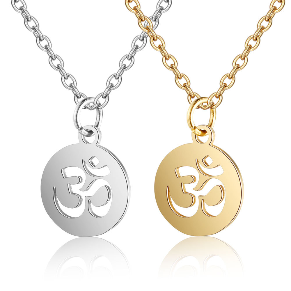 Yoga Fitness Zone - Petit pendentif de yoga en or