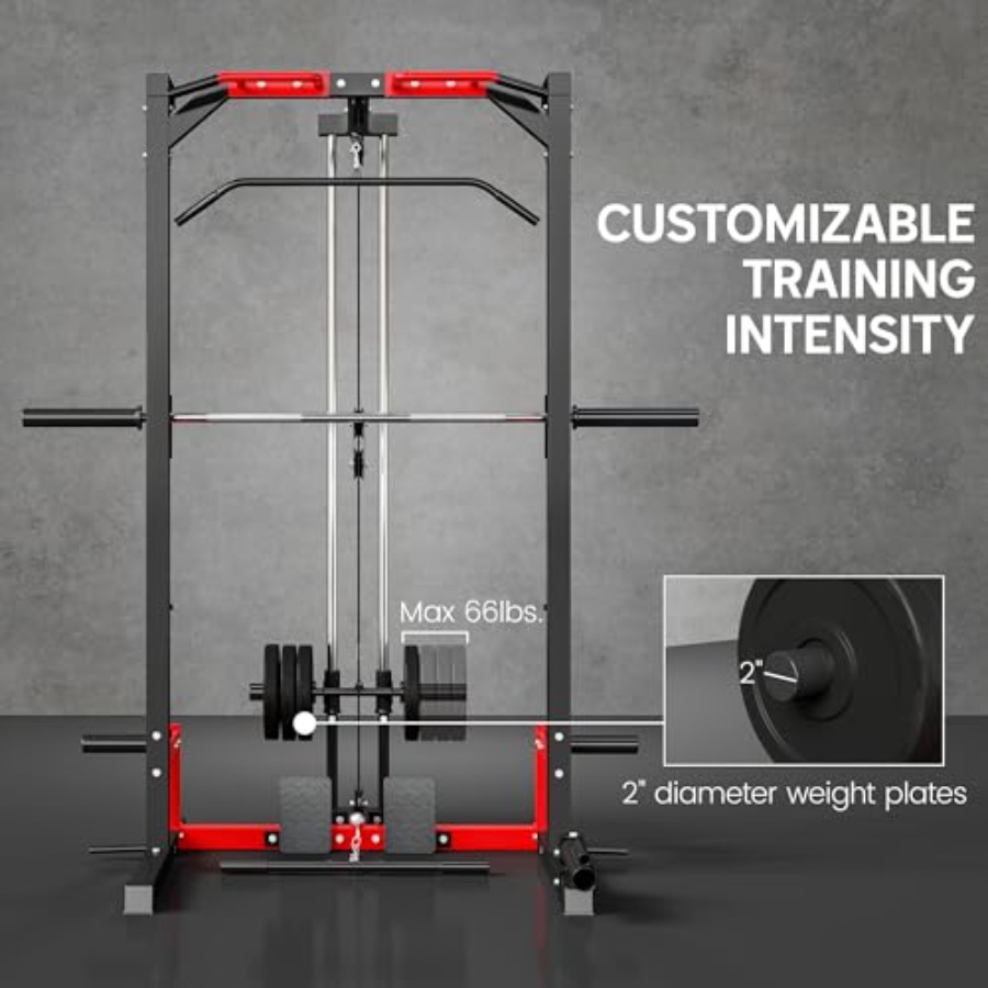 Power Cage Smith Machine, Rack - Lat Pulldown Bar avis et prix