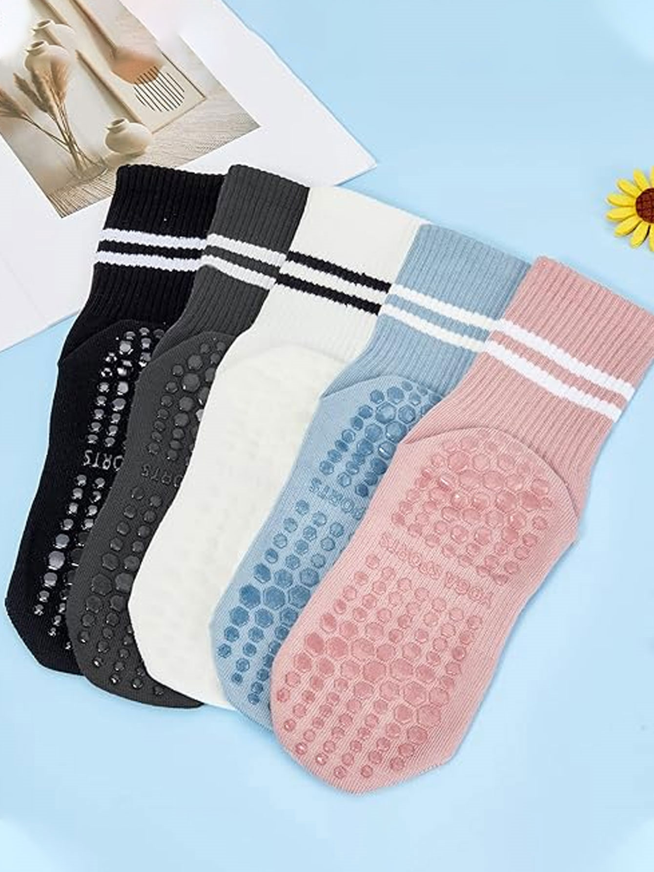 3 paires de chaussettes de yog - Yoga Fitness Pilates avis et prix