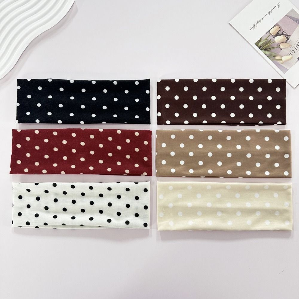 Bandeau Rétro Ajustable à Pois - Yoga Fitness Band avis et prix