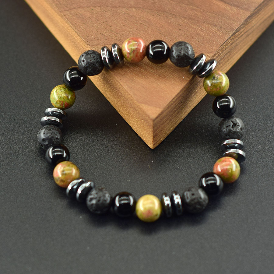 Bracelet en pierre de jaspe Un - Yoga Fitness Promotion avis et prix