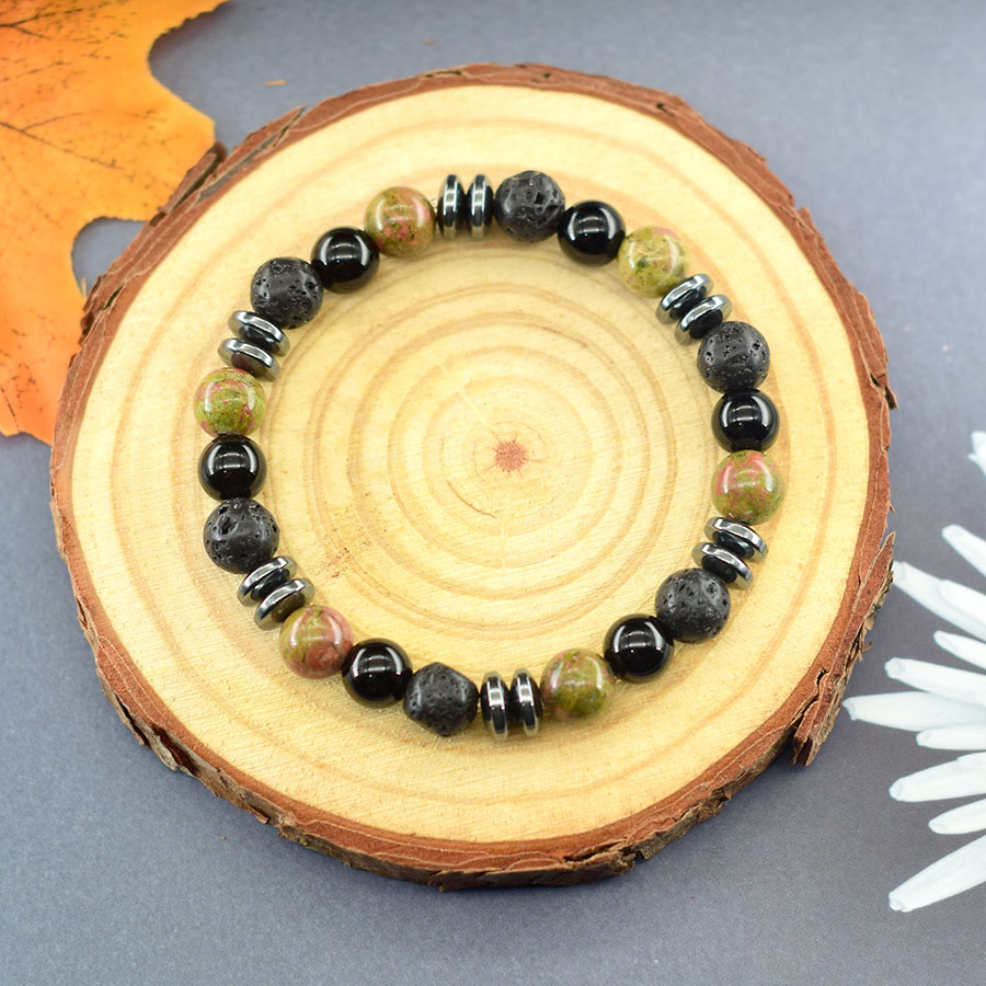 Bracelet en pierre de jaspe Un - Yoga Fitness Promotion avis et prix