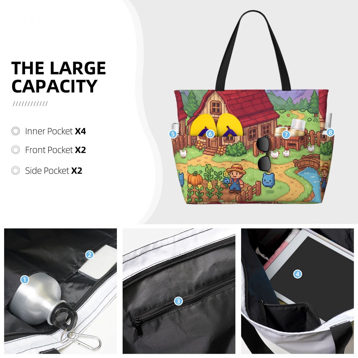 Sac fourre-tout de plage Stard - Yoga Fitness Video avis et prix