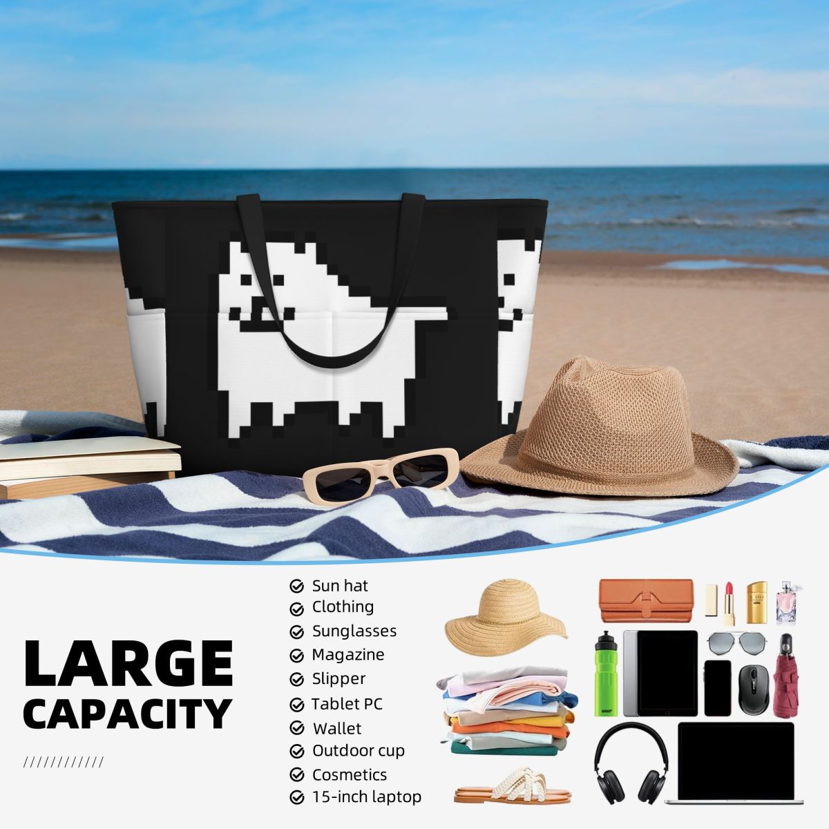 Sac fourre-tout de plage, de s - Yoga Fitness Video avis et prix