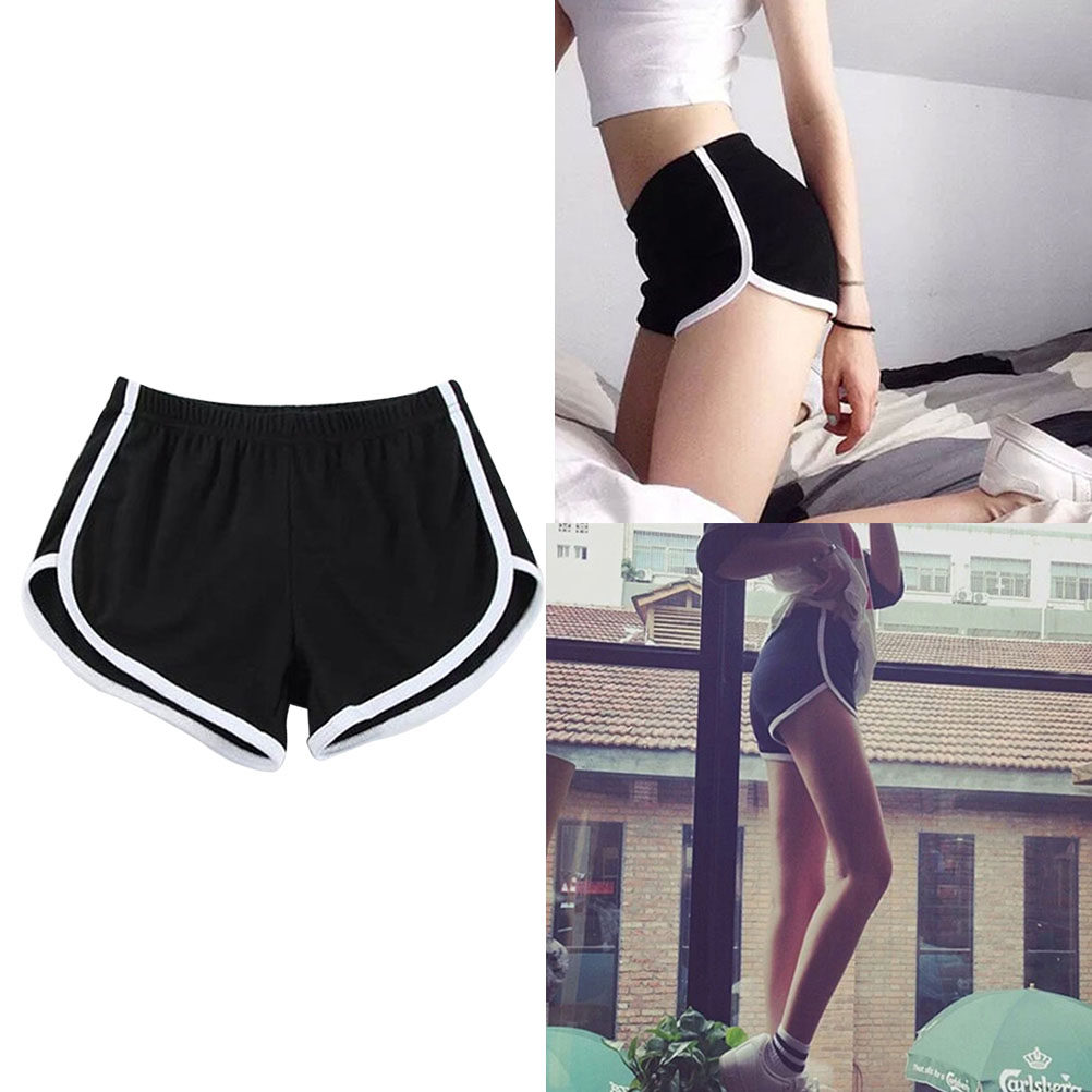 Shorts de sport en coton noir  - Yoga Fitness Girl avis et prix