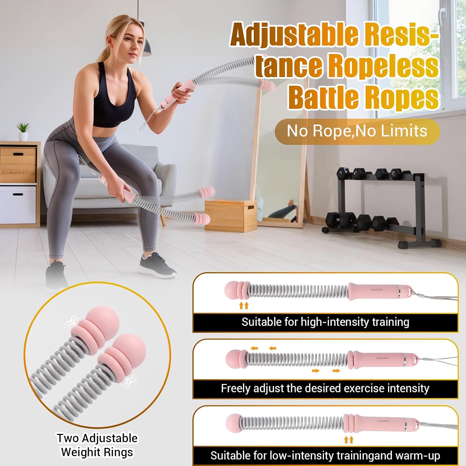 Cordes de combat portables san - Battle Rope Exercise avis et prix