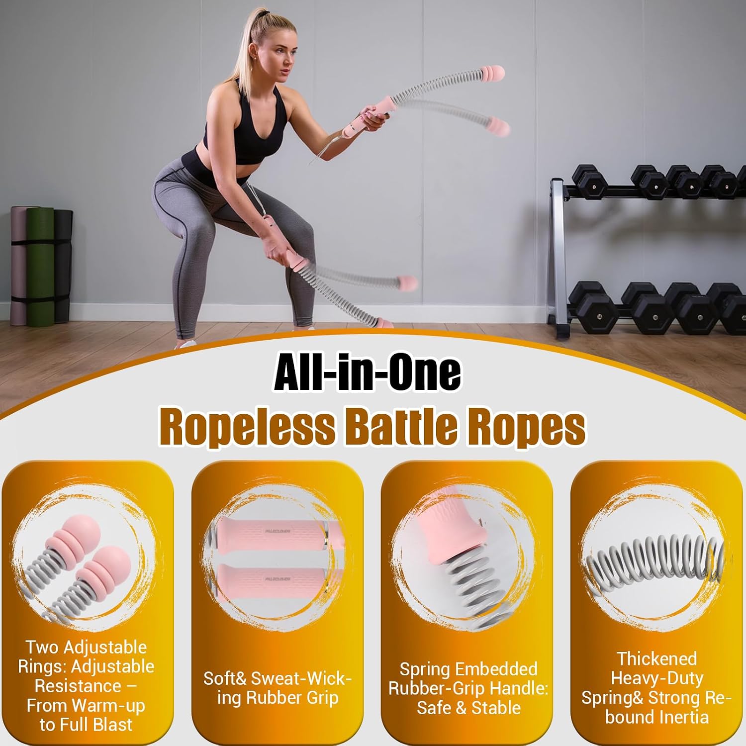 Cordes de combat portables san - Battle Rope Exercise avis et prix