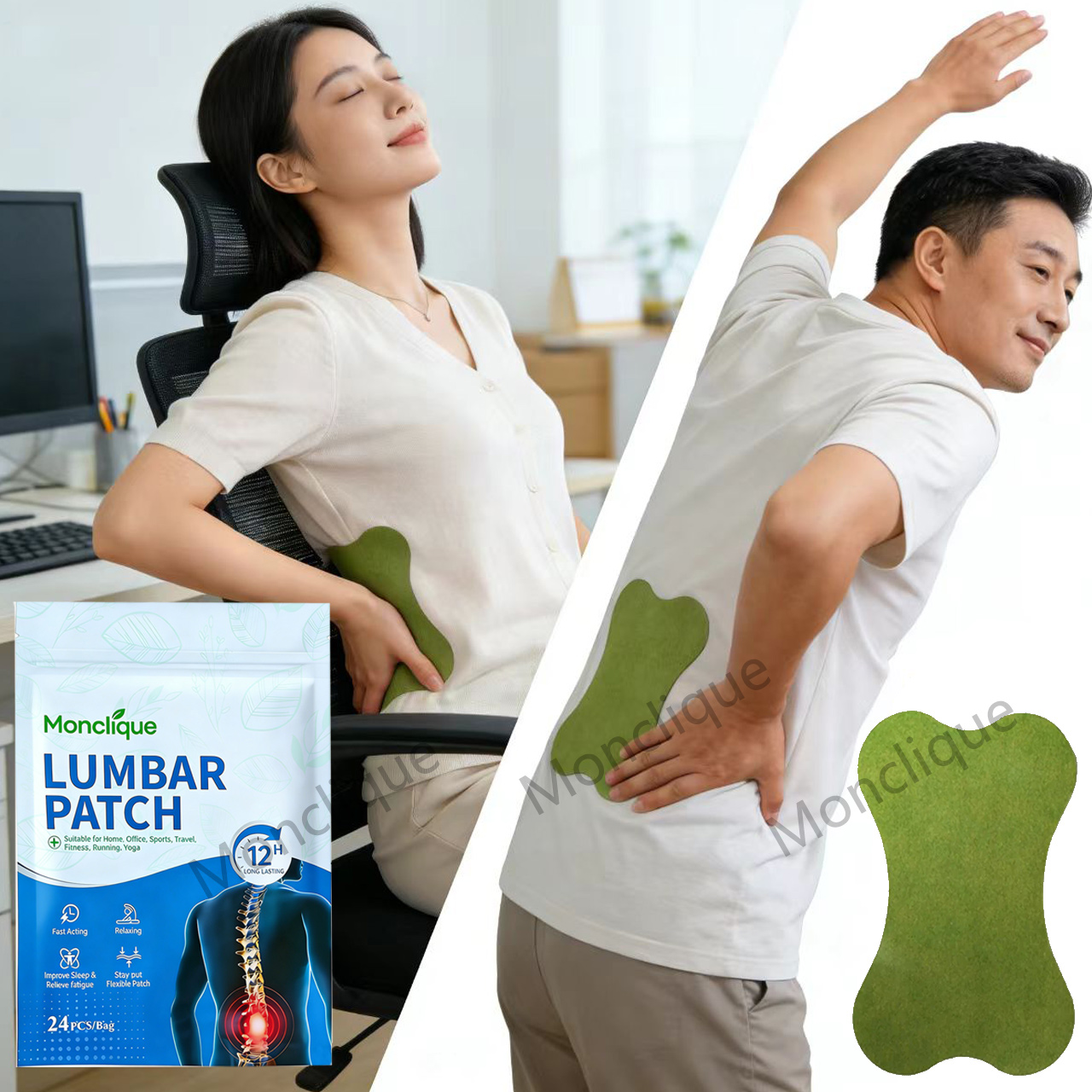 Patchs de massage lombaires, c - Yoga Fitness Promotion avis et prix