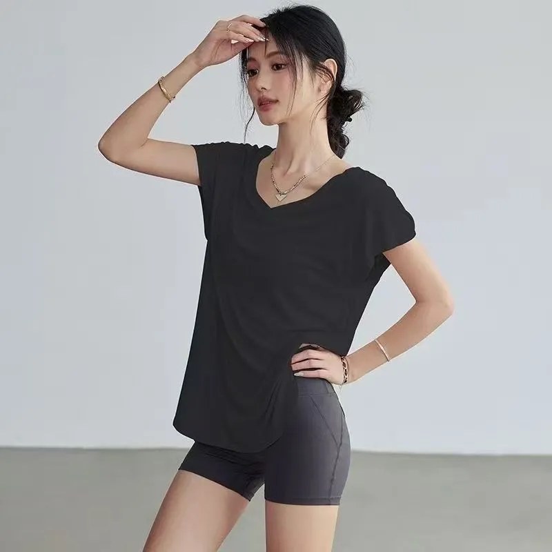 T-shirt de yoga amincissant à  - Yoga Fitness Stretching avis et prix